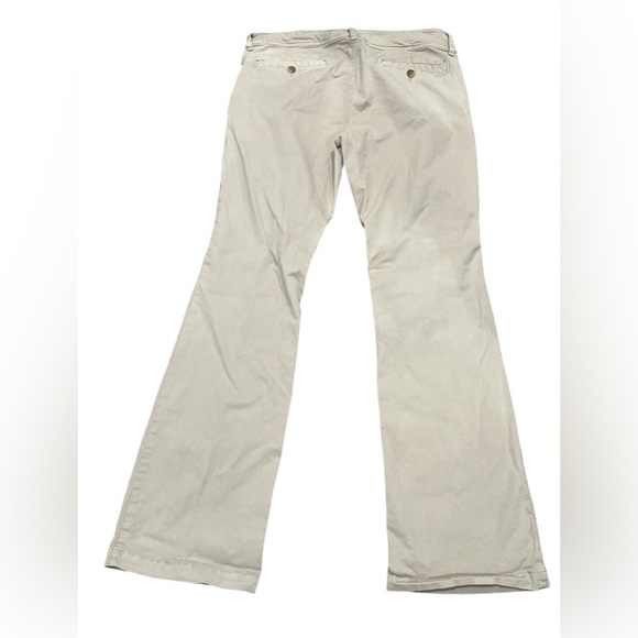 American Eagle Kick Boot Women's Khaki Pants Size 12 Long - Picture 4 of 4